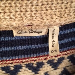 Glam Vintage Sweaters - Bohemian Sweater Poncho Glam Vintage Sweaters - Bohemian Sweater Poncho